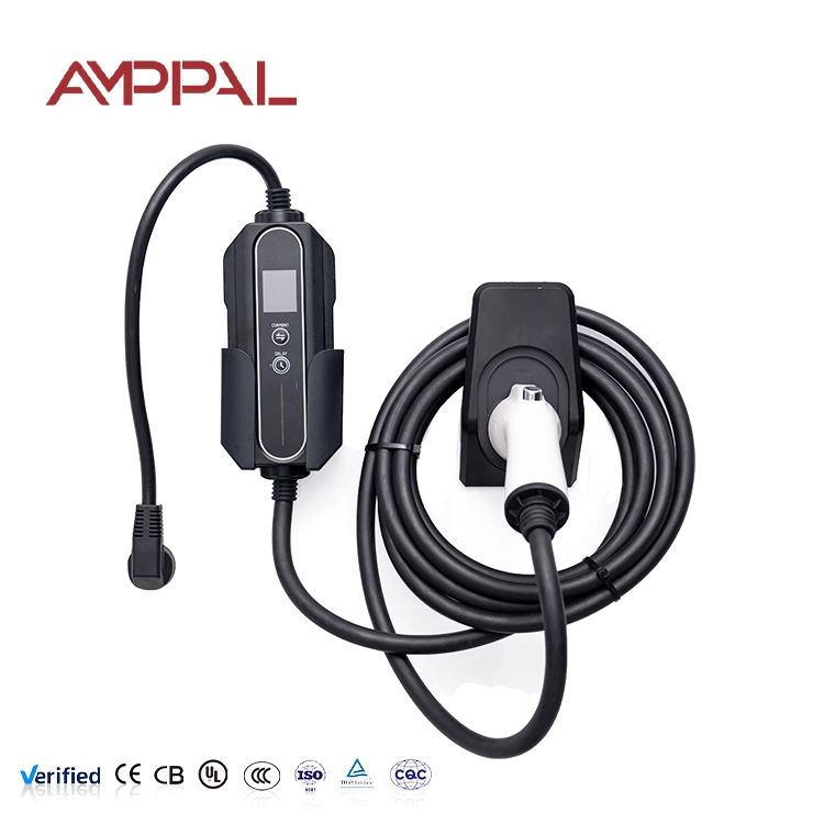 11kW Portable AC EV Charger ກັບການອອກແບບ acrylic ສໍາລັບການເດີນທາງແລະການສາກໄຟເຮືອນ