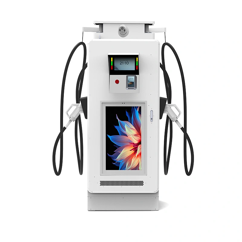 120kW Commercial DC EV Charger ທີ່ມີຈໍສະແດງຜົນດິຈິຕອນສໍາລັບສະຖານີສາທາລະນະ