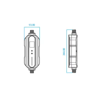 3.5kW Portable AC EV Charger with Acrylic Housing for Home & Travel